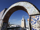 Minaret of the Great Mosque (Jamaa El Zitouna)  Medina  UNESCO World Heritage Site  Tunis  Tunisia
