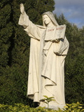 Statue of St Therese De Lisieux Outside Basilica  Lisieux  Normandy  France  Europe