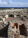 Phoenician Ruins With Mediterranean Sea Beyond  Kerkouane Archaeological Site  Tunisia