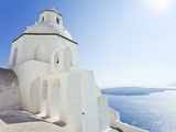 Greek Orthodox Church in Fira  Santorini (Thira)  Cyclades Islands  Aegean Sea  Greece