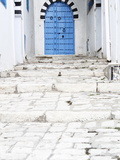 Blue Door and Steps  Sidi Bou Said  Tunisia  North Africa  Africa