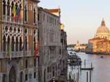 The Grand Canal and the Domed Santa Maria Della Salute  Venice  Veneto  Italy