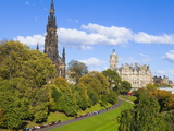 Princes Street Gardens  Edinburgh  Lothian  Scotland  Uk