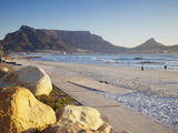View of Table Mountain From Milnerton Beach  Cape Town  Western Cape  South Africa  Africa