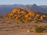 Desert Landscape Near Tafraoute at Sunset  Morocco  North Africa  Africa