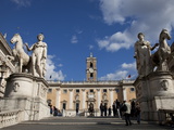 The Campidoglio  the Buildings House the City Hall and Capitoline Museums  Rome  Lazio  Italy