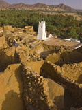 The Old Ruined Town (Ksour)  of Djanet With Its Old Mosque  Southern Algeria  North Africa