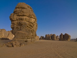 Wonderful Rock Formations in the Sahara Desert  Tikoubaouine  Southern Algeria  North Africa
