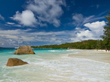 Famous Beach of Anse Lazio  Praslin  Seychelles  Indian Ocean  Africa