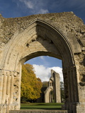 Ruins of Glastonbury Abbey  Glastonbury  Somerset  England  United Kingdom  Europe