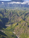 The Crater of Cilaos  La Reunion  Indian Ocean  Africa