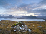 Ben Damph Forest and Upper Loch Torridon at Dusk  Wester Ross  Highlands  Scotland  United Kingdom