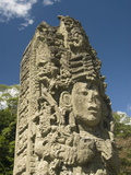 Stela A Dating From 731 AD  Copan Archaeological Park  UNESCO World Heritage Site  Honduras