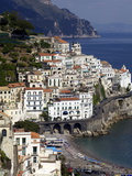 View of Amalfi From the Coast  Amalfi Coast  Campania  Italy  Europe