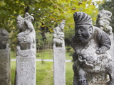 Ancient Sculptures in Grounds of Nanjing Museum  Nanjing  Jiangsu  China  Asia