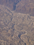 Aerial View of the Nile Valley  Ethiopia  Africa
