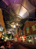 Night Time at Clarke Quay With the Ceilings Colourfully Illuminated  Singapore