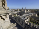 Aerial View Over All Souls College  Oxford  Oxfordshire  England  United Kingdom  Europe