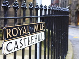 Royal Mile  Edinburgh  Lothian  Scotland  Uk