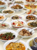 Thai Food Offered During a Festival at Buddhapadipa Temple  Wimbledon  London  England  Uk