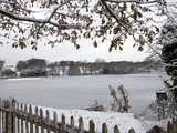 Frozen Pond  Hampstead Heath  London  England  United Kingdom  Europe