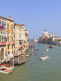 The Grand Canal and the Domed Santa Maria Della Salute  Venice  Veneto  Italy