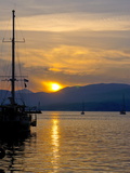 Sunset  Nafplio  Peloponnese  Greece  Europe
