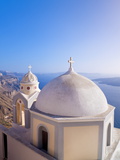Greek Orthodox Church in Fira  Santorini (Thira)  Cyclades Islands  Aegean Sea  Greece