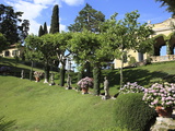 Garden of the Villa Balbianello  Lenno  Lake Como  Lombardy  Italy  Europe
