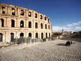 Roman Amphitheatre  El Jem  UNESCO World Heritage Site  Tunisia  North Africa  Africa