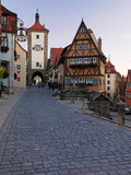 Ploenlein  Siebers Tower  Rothenburg Ob Der Tauber  Franconia  Bavaria  Germany  Europe