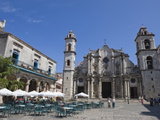 Plaza De La Catedral With Cathedral  Old Havana  Cuba  West Indies  Central America