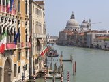 The Grand Canal and the Domed Santa Maria Della Salute  Venice  Veneto  Italy