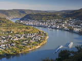 View From Vierseenbick Viewpoint  Rhine River  Rhineland-Palatinate  Germany  Europe