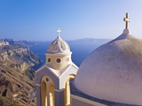 Greek Orthodox Church in Fira  Santorini (Thira)  Cyclades Islands  Aegean Sea  Greece