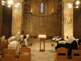 Vespers at Abu Gosh Benedictine Monastery  Israel  Middle East