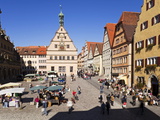Marktplatz  Rothenburg Ob Der Tauber  Franconia  Bavaria  Germany  Europe