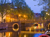 Brouwersgracht at Dusk  Amsterdam  Netherlands  Europe