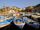 Small Boats in the Harbour of the Island of Hydra  Greek Islands  Greece  Europe