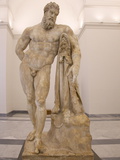 Marble Figure  Sculpture Dating From the 2nd Century Ad  National Archaeological Museum  Naples