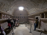 Terracotta Telamons in the Tepidarium in the Forum Baths  Pompeii  UNESCO World Heritage Site