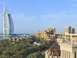 Burj Al Arab  Seen From the Madinat Jumeirah Hotel  Jumeirah Beach  Dubai  Uae