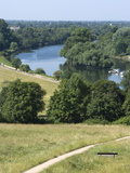View Over the Thames From Richmond Hill  Richmond  Surrey  England  Uk