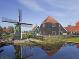 Windmills at Zaanse Schans  Zaandam  Noord Holland  Holland  Europe