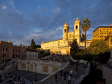 Trinita Dei Monti Church  Piazza Di Spagna  Spanish Steps  Rome  Italy  Europe