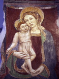 Fresco of Madonna and the Child Jesus  Amalfi Cathedral  UNESCO World Heritage Site  Italy