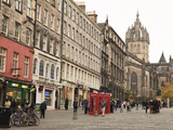 Royal Mile  Old Town  Edinburgh  Lothian  Scotland  Uk