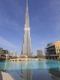 Burj Khalifa and Dubai Mall  Downtown  Dubai  United Arab Emirates  Middle East