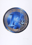 Ein Euro (Blau)