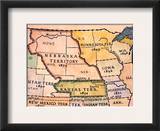 Kansas-Nebraska Map  1854